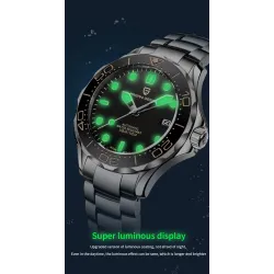 PAGANI - automatisch edelstalen horloge - mesh band - waterdicht - oranjeHorloges