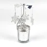 Decoratieve kandelaar - draaibaar - herten - sneeuwvlokken - bloemen - zilverKaarsen & Houders