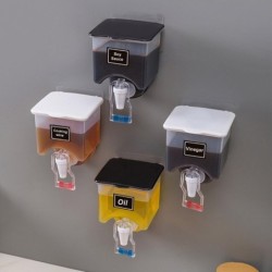 Oil / liquid / vinegar dispenser - transparent container with lid - wall mountedTools