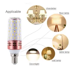 LED lamp - ampul - E14 / E27 - 12W / 16WE27