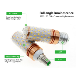 LED bulb - ampoule - E14 / E27 - 12W / 16WE27