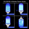 LED flame lamp - with gravity sensor - 4 modes - E27 - 5WE27
