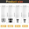 LED vlamlamp - vuureffect lamp - 3 standen - 5W - E27 - E12 - E14 - B22E14