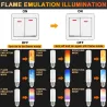 LED vlamlamp - vuureffect lamp - 3 standen - 5W - E27 - E12 - E14 - B22E14