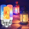LED vlamlamp - vuureffect lamp - 3 standen - 5W - E27 - E12 - E14 - B22E14