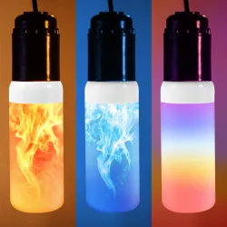 LED flame lamp - fire effect bulb - 3 modes - 5W - E27 - E12 - E14 - B22E14