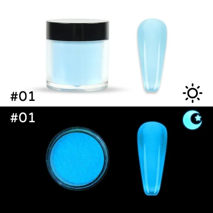 Nail acrylic powder - glow in darkNail polish