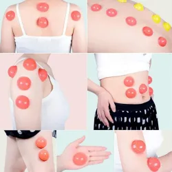 Silicone vacuum cups - cupping / massage / anti cellulite therapy - 12 piecesMassage