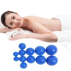 Siliconen vacuümcups - cupping / massage / anti cellulite therapie - 12 stuksMassage