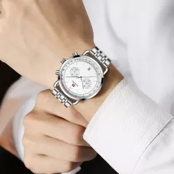 ANANKE - klassiek quartz horloge - waterdicht - roestvrij staalHorloges