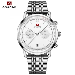 ANANKE - klassiek quartz horloge - waterdicht - roestvrij staalHorloges
