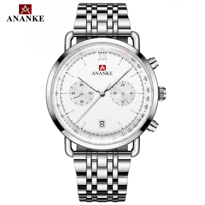 ANANKE - klassiek quartz horloge - waterdicht - roestvrij staalHorloges