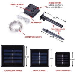 LED solar strip - with ground stake - outdoor decorationSolar lighting