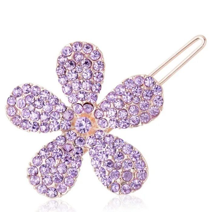 Crystal flower hair pinHair clips