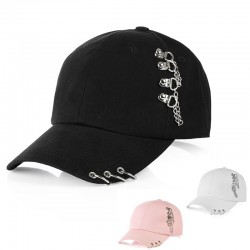 Baseballcap met metalen ringen - unisexHoeden & Petten