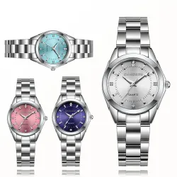 CHRONOS - luxe zilveren Quartz horloge - edelstaalHorloges