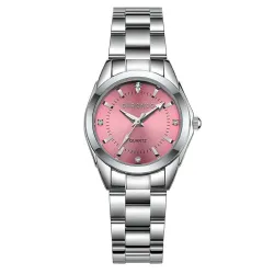 CHRONOS - luxe zilveren Quartz horloge - edelstaalHorloges