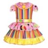 Clownsjurk - kostuum - kleurrijke strepen / stippenKostuums