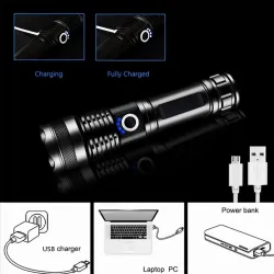 Z20 - XHP50 - 18650 batterij - LED-zaklamp - zoom - USB - waterdichtZaklampen