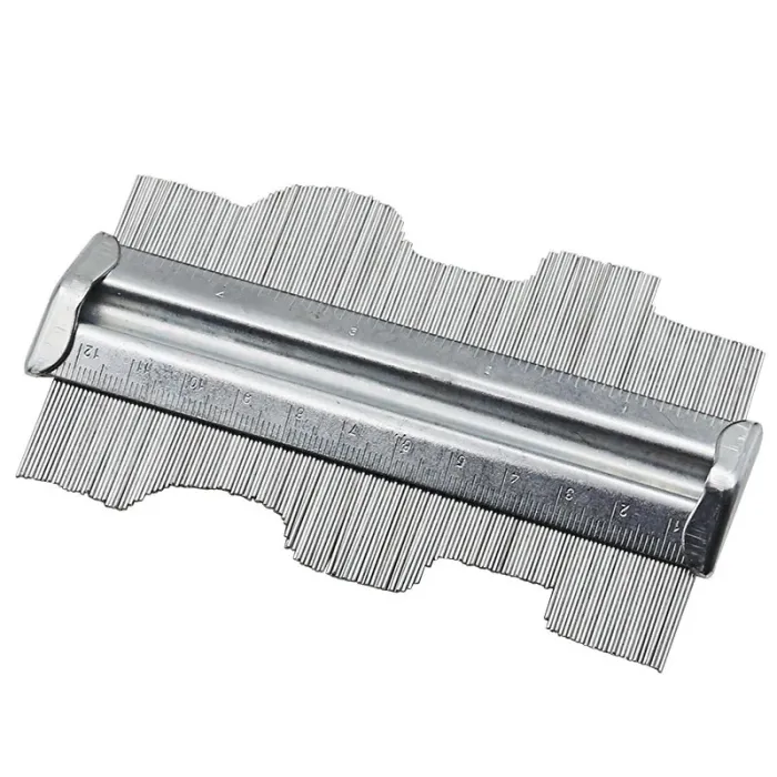 Professionele contourprofielmeter - sjabloon - metalen gereedschap voor tegels / laminaat - 125 mmHandgereedschap