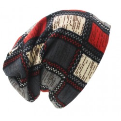 2 in 1 - wintermuts/sjaal - geruit design - unisexHoeden & Petten