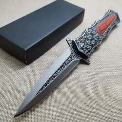 Folding pocket knife - all steel - carved patternKnives & Multitools