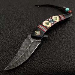Opvouwbaar zakmes - decoratief kleurrijk handvatMultitool & Zakmes
