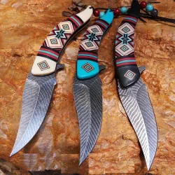 Opvouwbaar zakmes - decoratief kleurrijk handvatMultitool & Zakmes