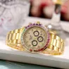 Luxe Quartz horloge - met diamantenHorloges