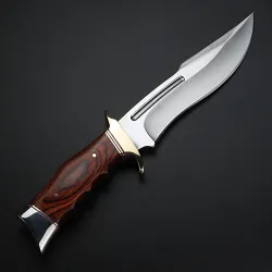 Military short knife - titanium alloy / woodMultitool & Zakmes