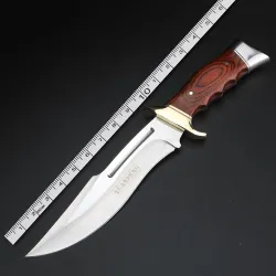 Military short knife - titanium alloy / woodMultitool & Zakmes