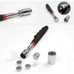 Telescopische mini magnetische pick-up tool - met LEDHandgereedschap