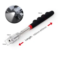 Telescopische mini magnetische pick-up tool - met LEDHandgereedschap