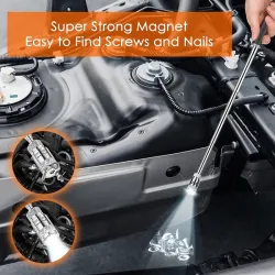 Telescopische mini magnetische pick-up tool - met LEDHandgereedschap