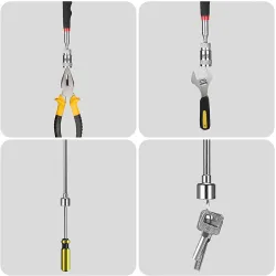 Telescopische mini magnetische pick-up tool - met LEDHandgereedschap