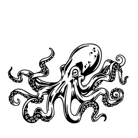 Autosticker - octopuspatroonStickers