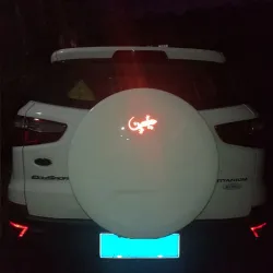 Reflecterende autosticker - gekkopatroon - 2 stuksStickers