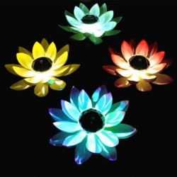 Solar powered flower - lotus shape - LED - fountain / pond floating decorationSolar lighting