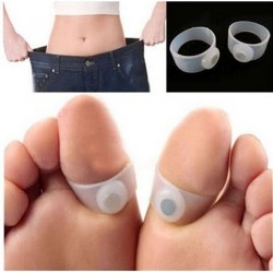 Magnetic silicone toe ring - slimming / massage - 2 piecesMassage