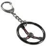 Metalen sleutelhanger met stuurwielSleutelhangers