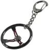 Metalen sleutelhanger met stuurwielSleutelhangers