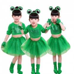 Kleine groene kikker - kostuum voor meisjes/jongens - setKostuums