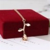 Elegant necklace with rose pendantNecklaces