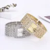 Elegant quartz horloge - brede kristallen armbandHorloges