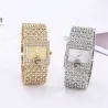 Elegant quartz horloge - brede kristallen armbandHorloges