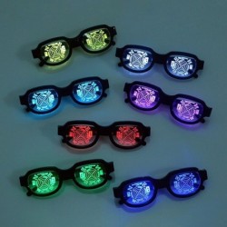 LED lichtgevende bril - punk stijl - USBZonnebril