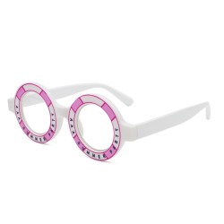 Retro round sunglasses - clear lensesSunglasses