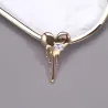 Heart shaped brooch with zirconBrooches