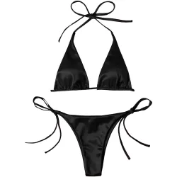 Sexy bikiniset - metallic kleureffectBadkleding