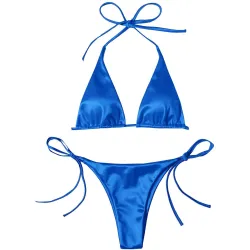 Sexy bikiniset - metallic kleureffectBadkleding